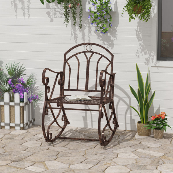 Lily Manor Outdoor Rocker Chair & Reviews Wayfair.co.uk